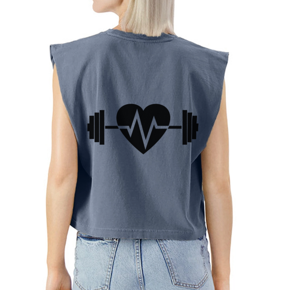 Muscle T - faded navy