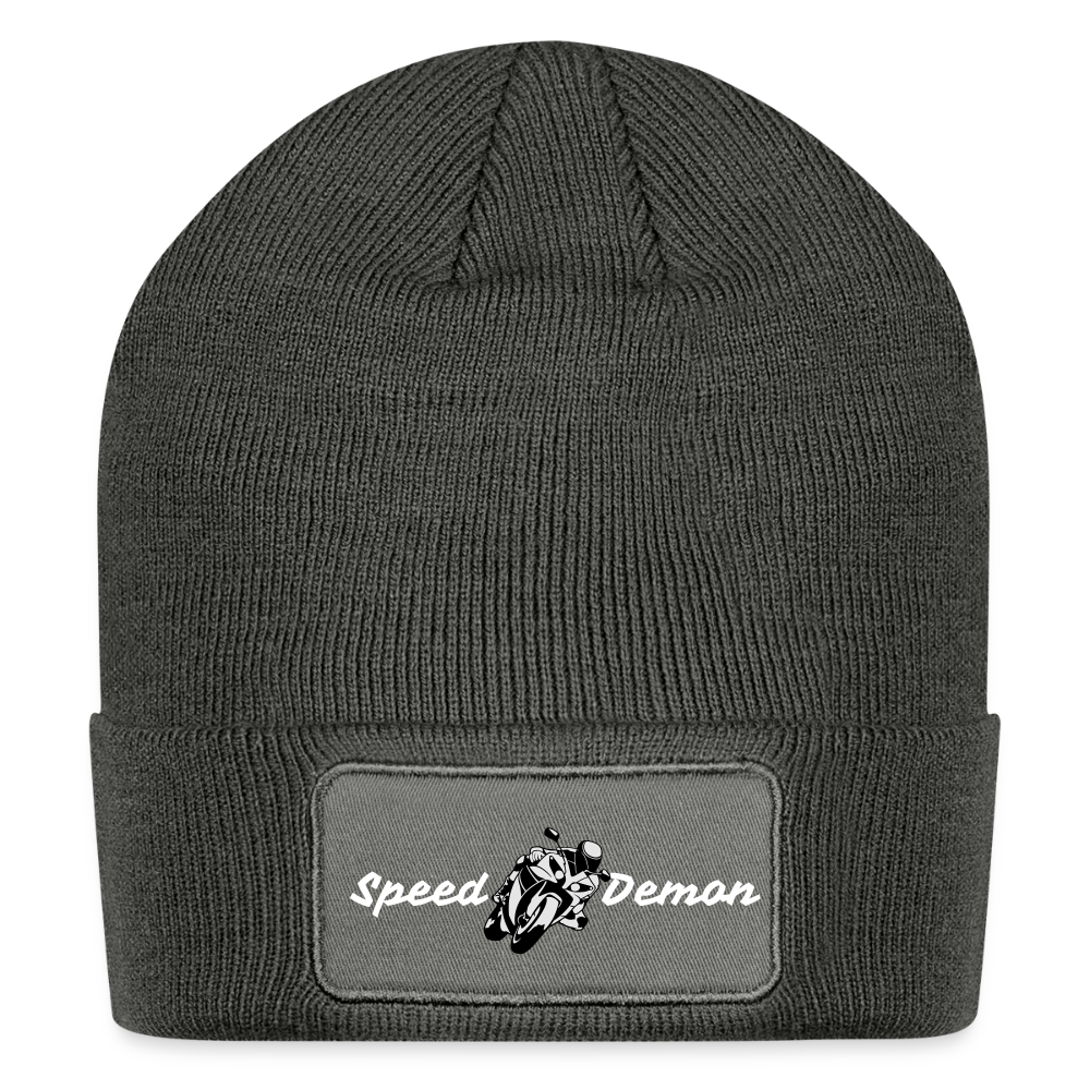 Speed Demon Beanie - charcoal grey