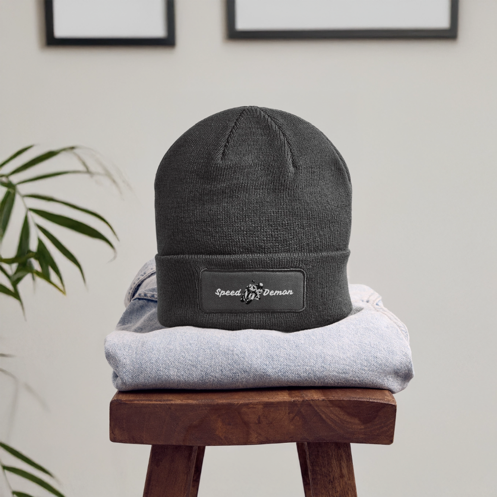 Speed Demon Beanie - charcoal grey