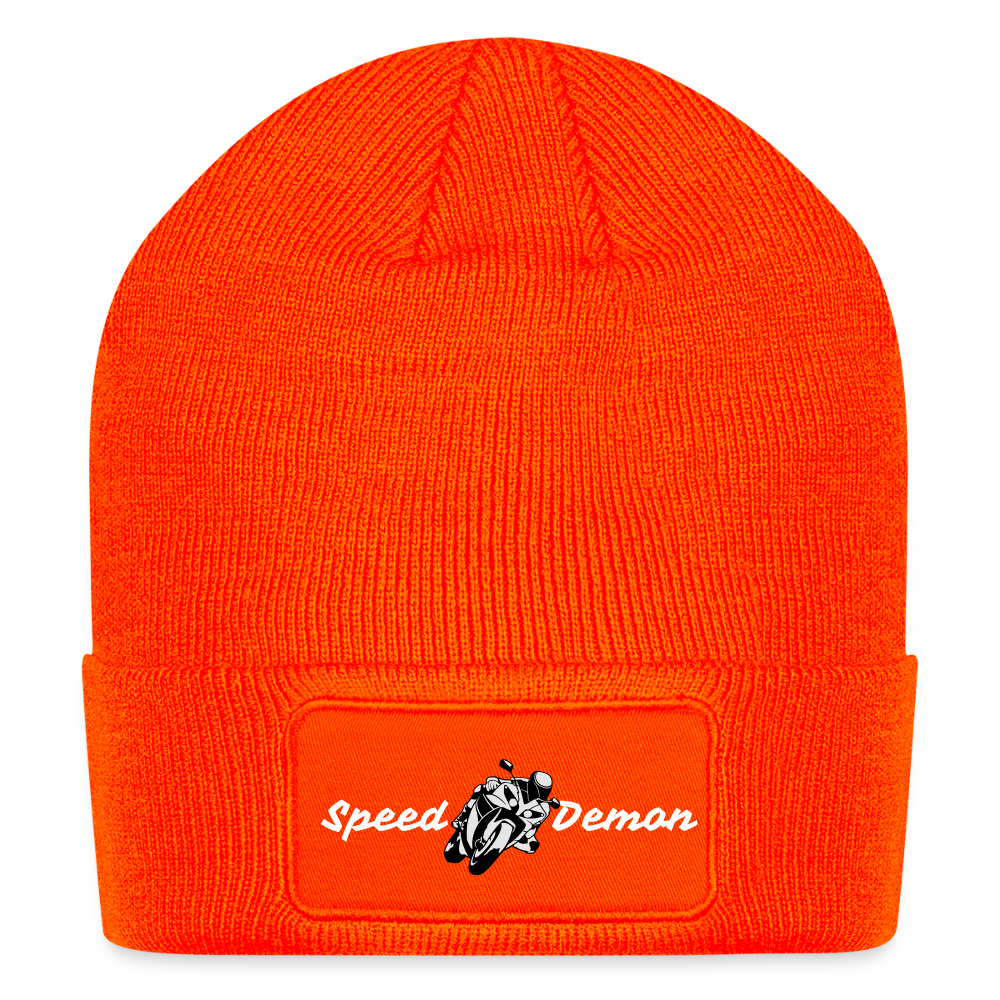 Speed Demon Beanie - neon orange