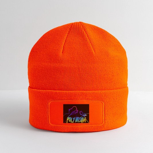 Patch Beanie - neon orange