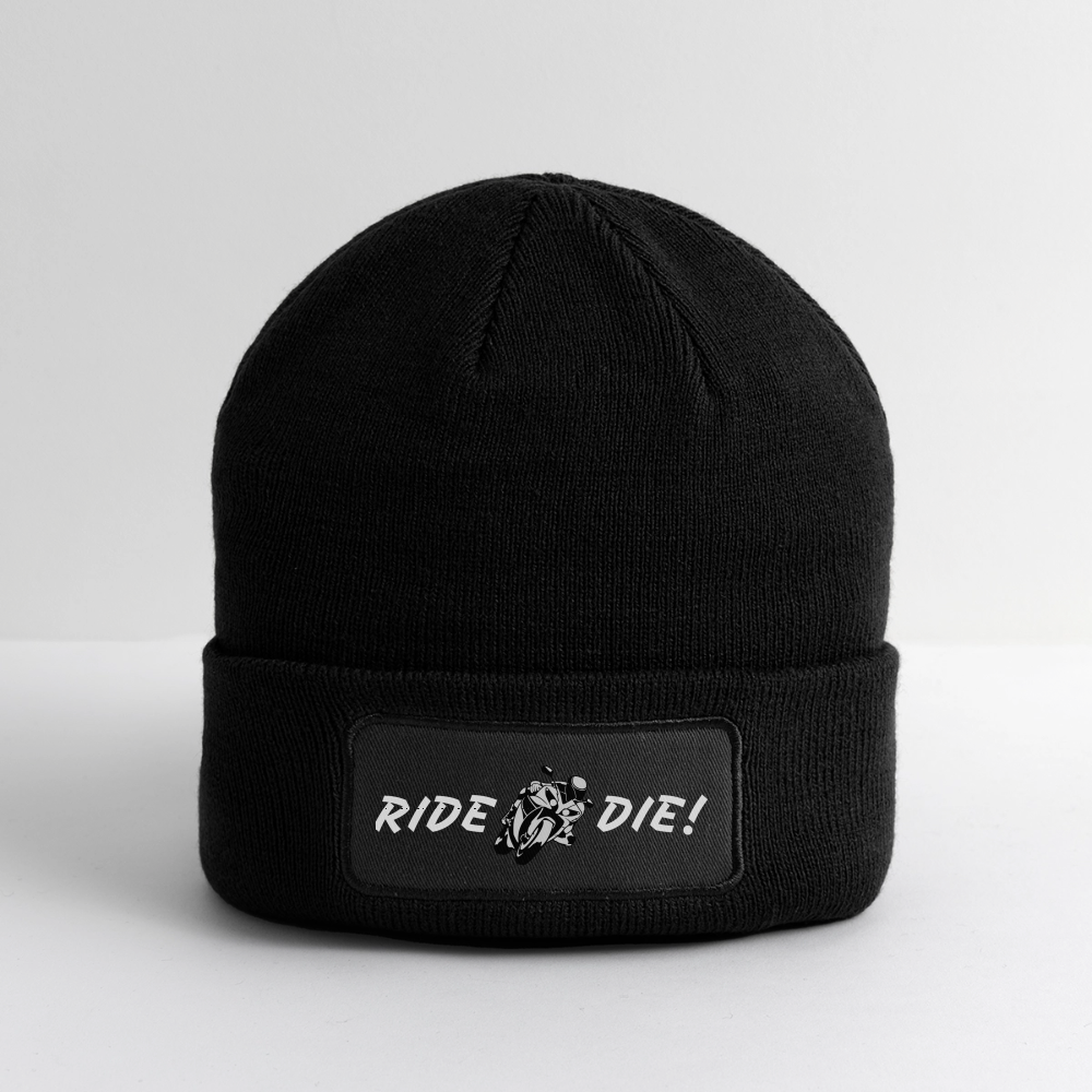 RIDE OR DIE BEANIE - black