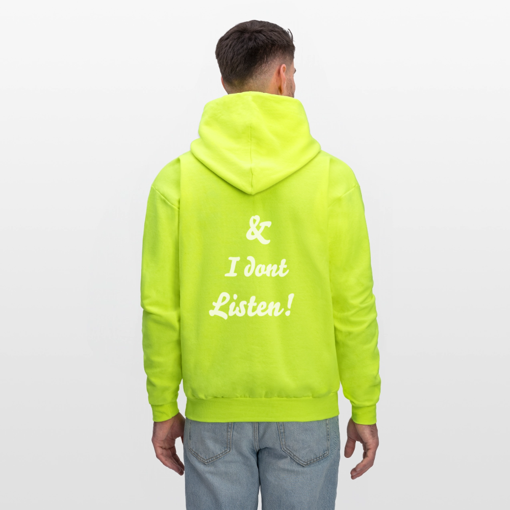 Men's Hoodie - safety green