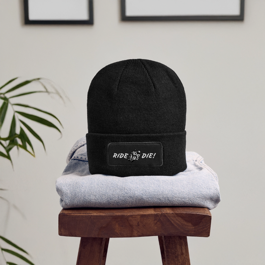 RIDE OR DIE BEANIE - black