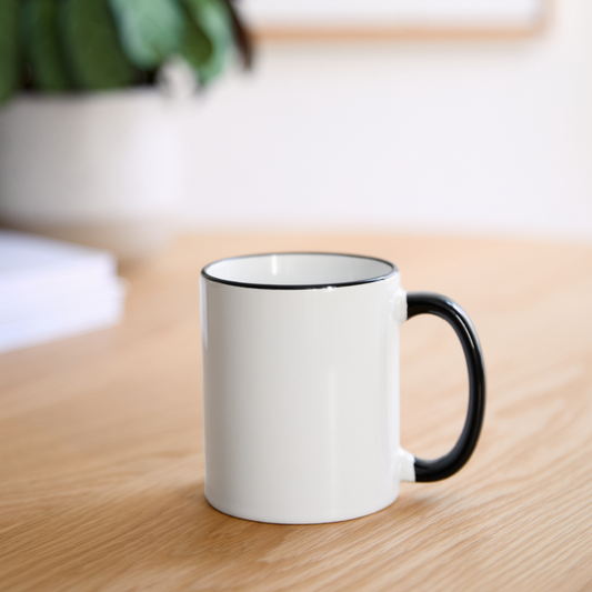Contrast Coffee Mug - white/black