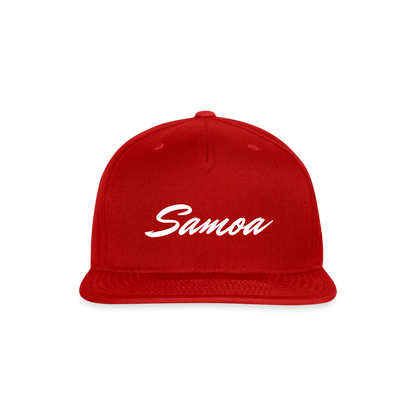 Snapback Baseball Cap - red
