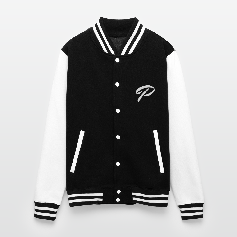 P Letterman Jacket - black/white