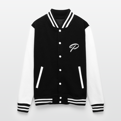P Letterman Jacket - black/white