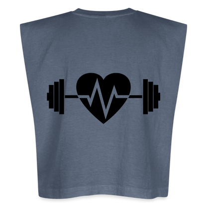 Muscle T - faded navy