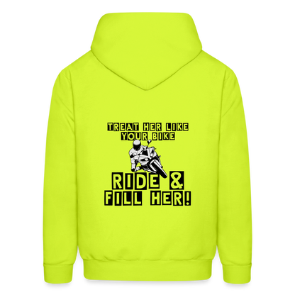 Men's Hoodie - safety green