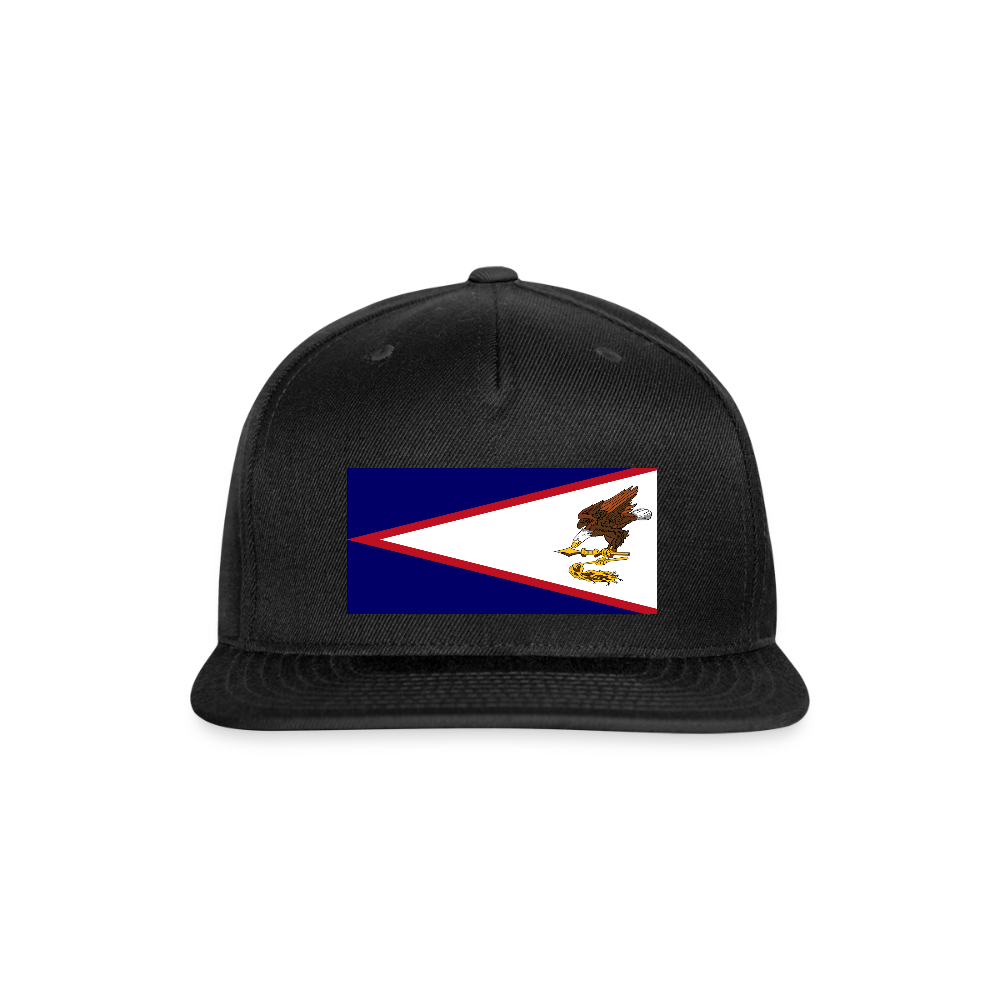 Snapback Baseball Cap - black