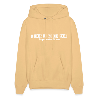 Men's Hoodie - light gold 