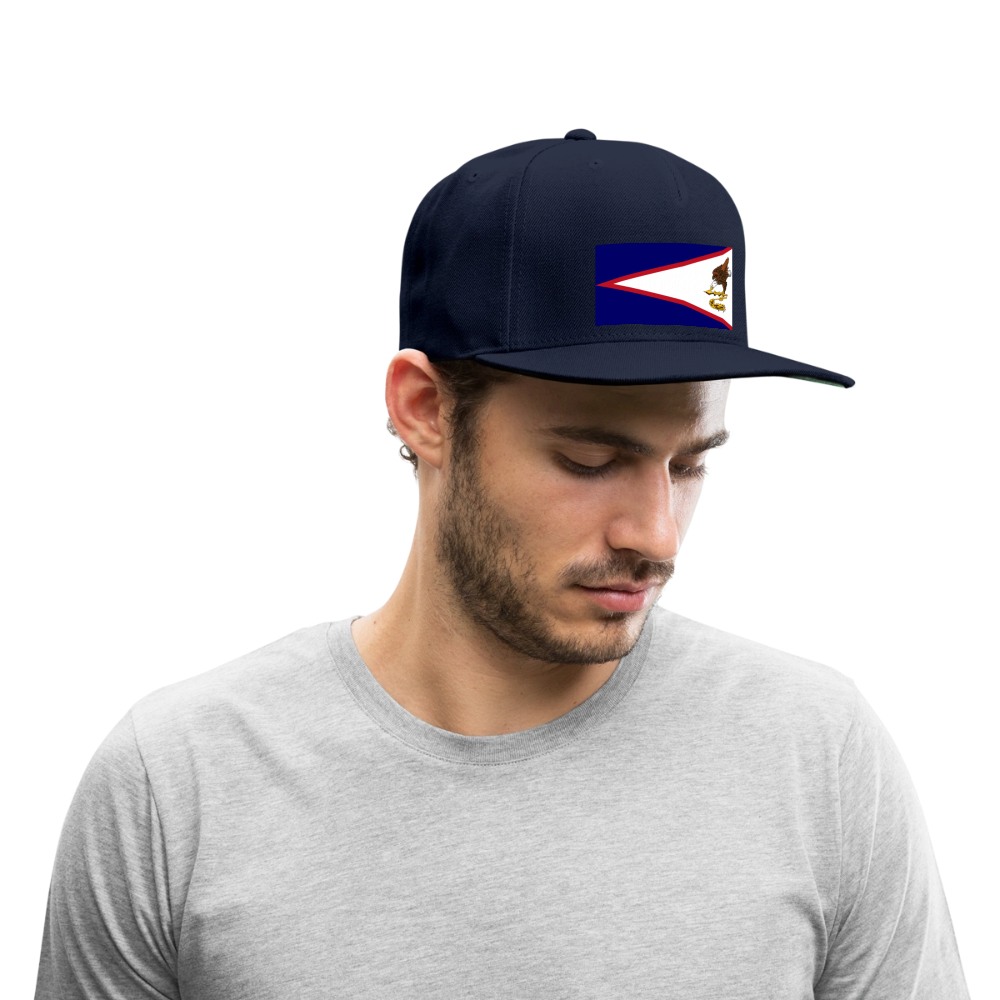 Snapback Baseball Cap - navy