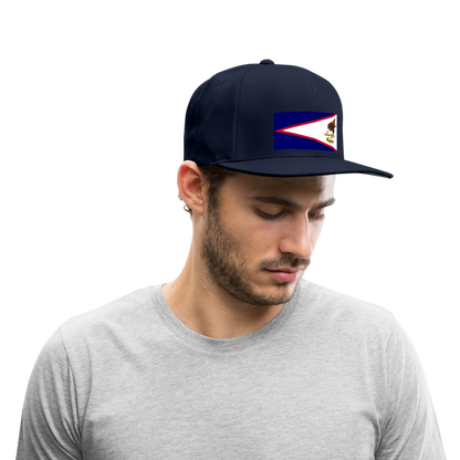 Snapback Baseball Cap - navy