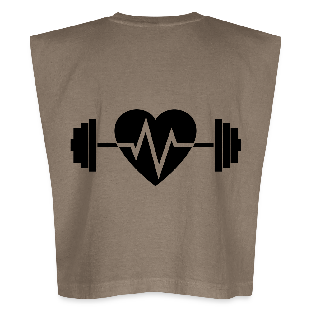 Muscle T - faded brown