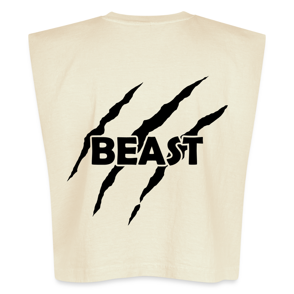 Muscle T - faded cream