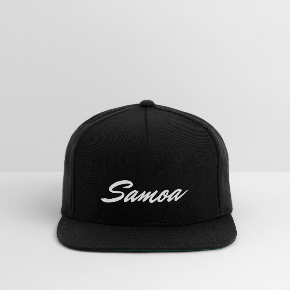 Snapback Baseball Cap - black