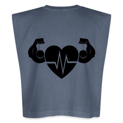 Muscle T - faded navy
