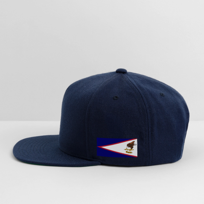 Snapback Baseball Cap - navy