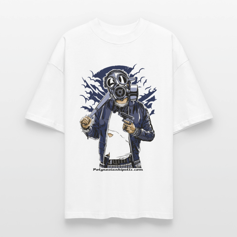 Oversized Graphic T - white