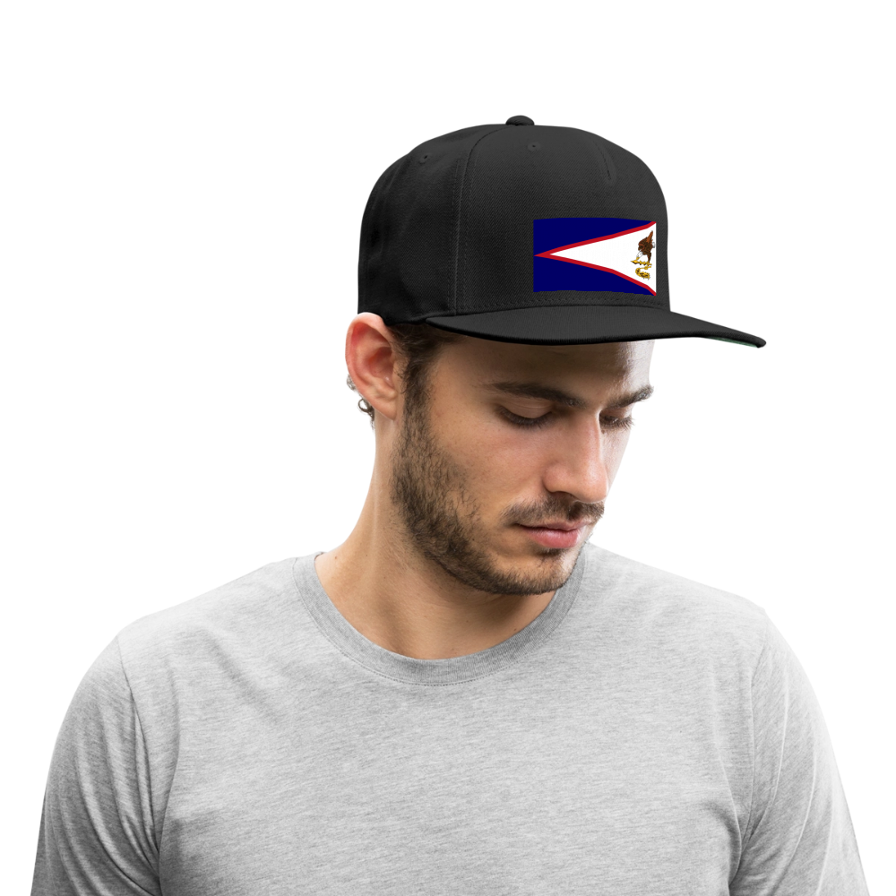 Snapback Baseball Cap - black