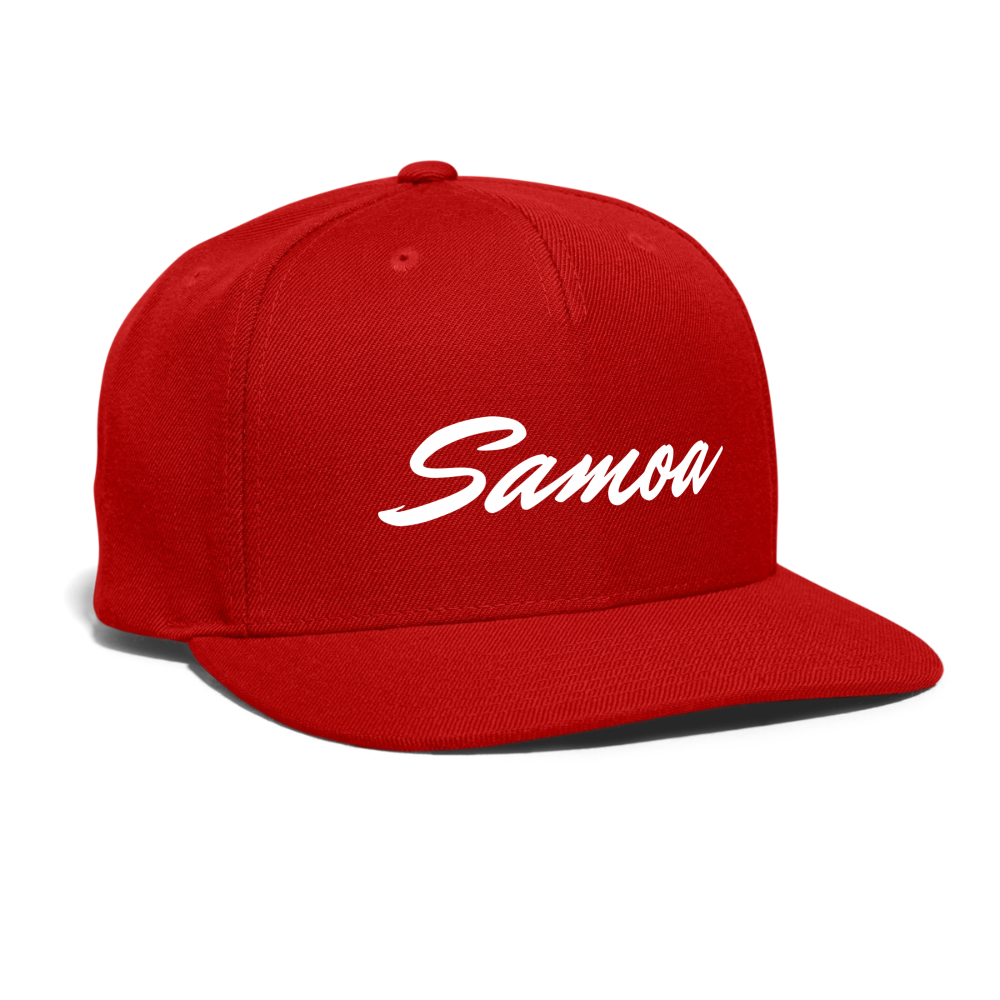 Snapback Baseball Cap - red