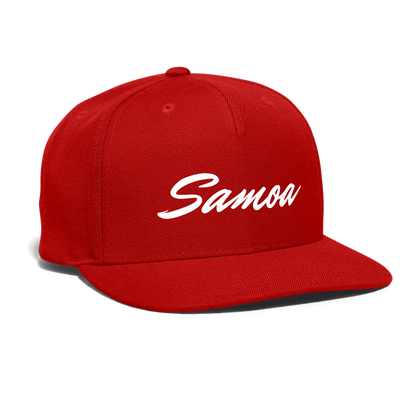 Snapback Baseball Cap - red