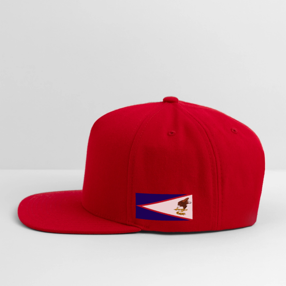 Snapback Baseball Cap - red