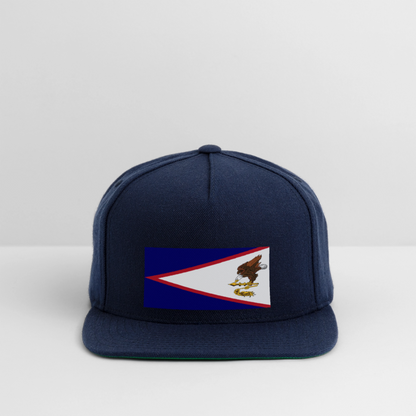 Snapback Baseball Cap - navy