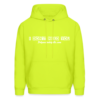 Men's Hoodie - safety green