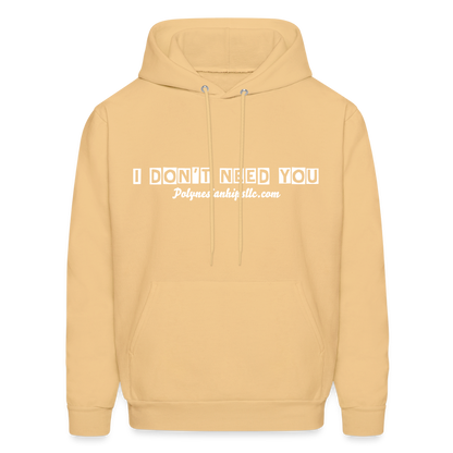 Men's Hoodie - light gold 