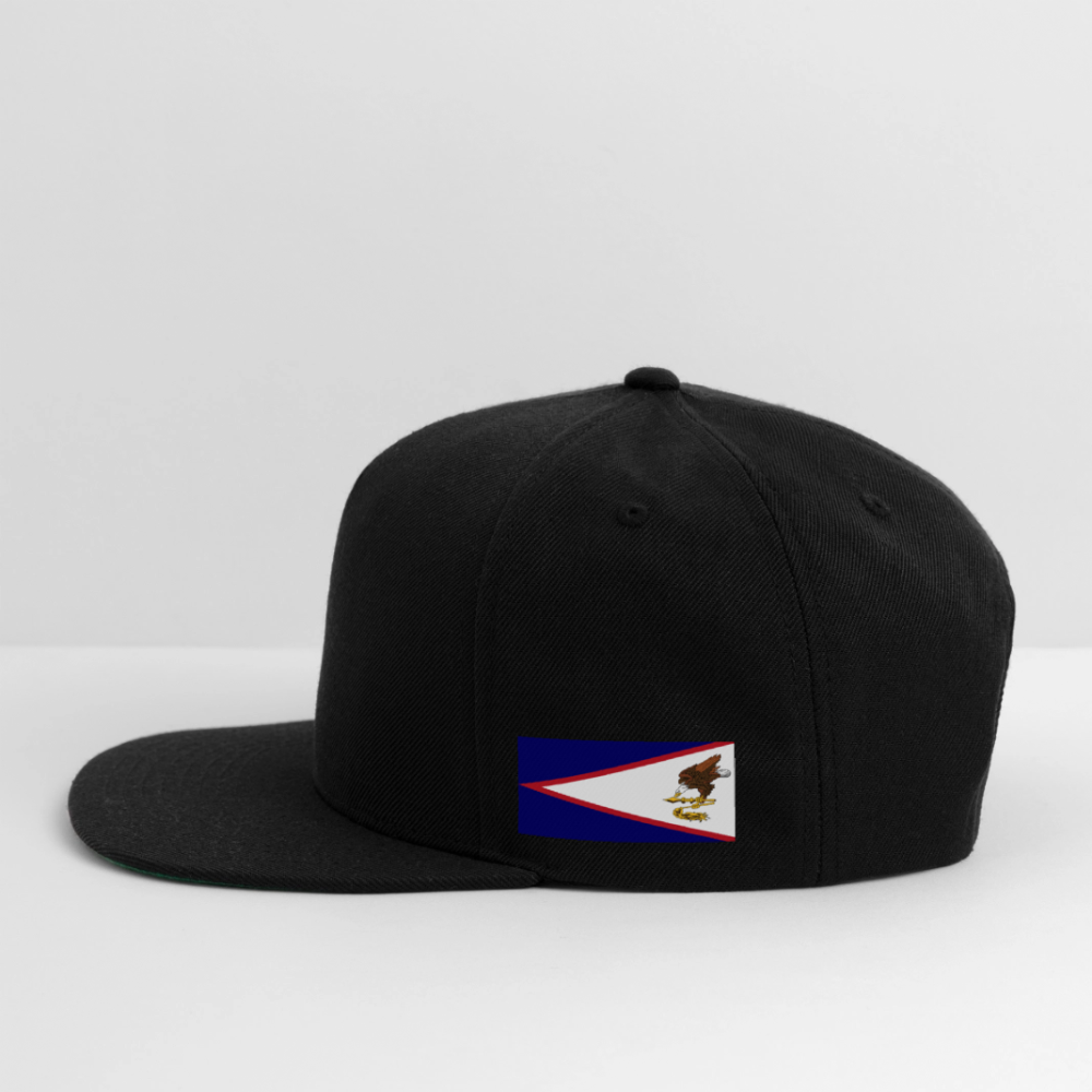 Snapback Baseball Cap - black