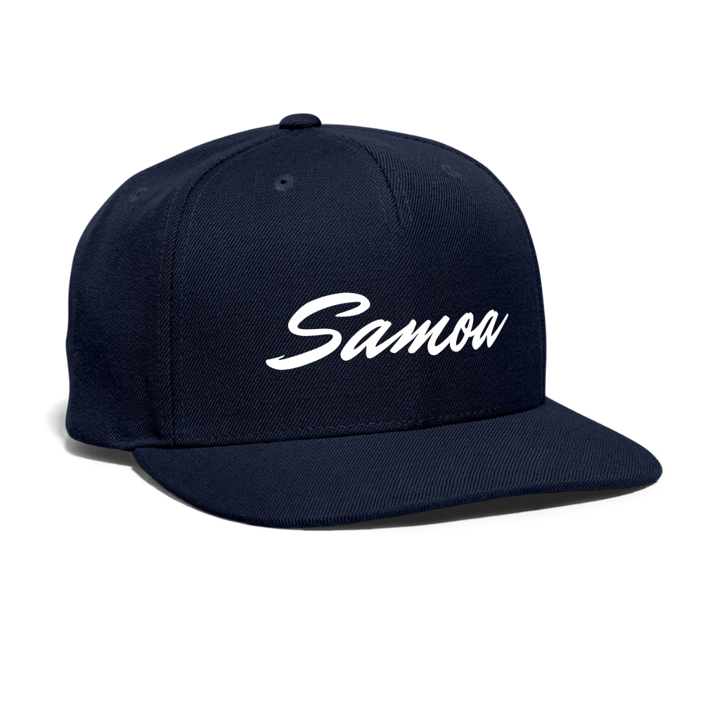 Snapback Baseball Cap - navy