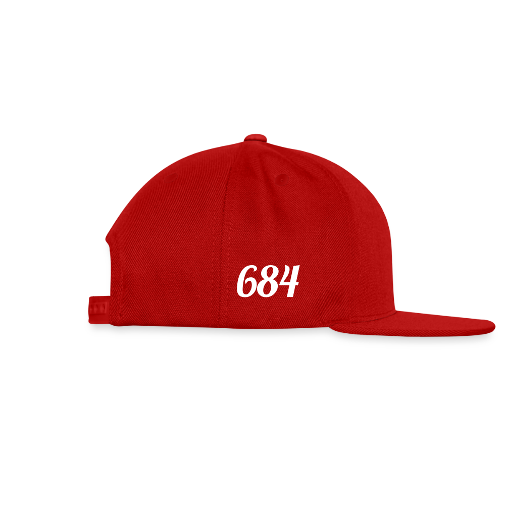 Snapback Baseball Cap - red