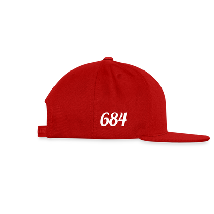 Snapback Baseball Cap - red