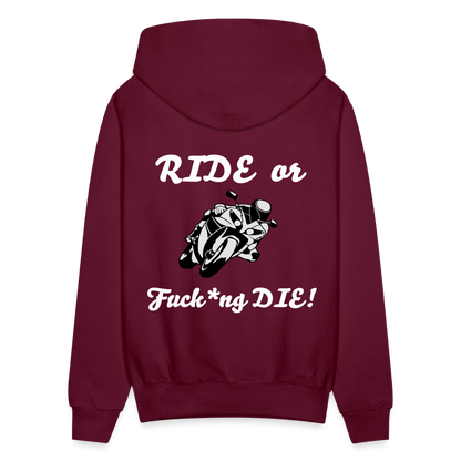 Men's Hoodie - burgundy
