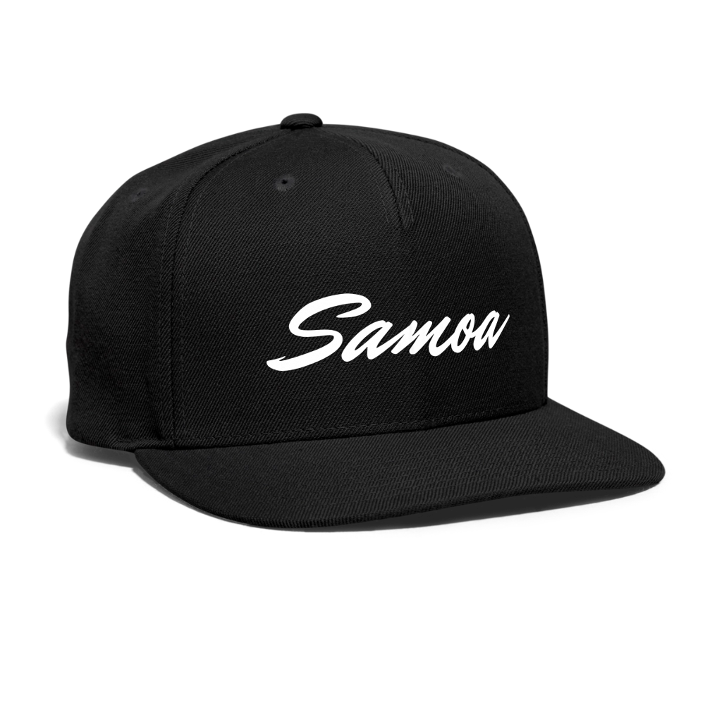 Snapback Baseball Cap - black