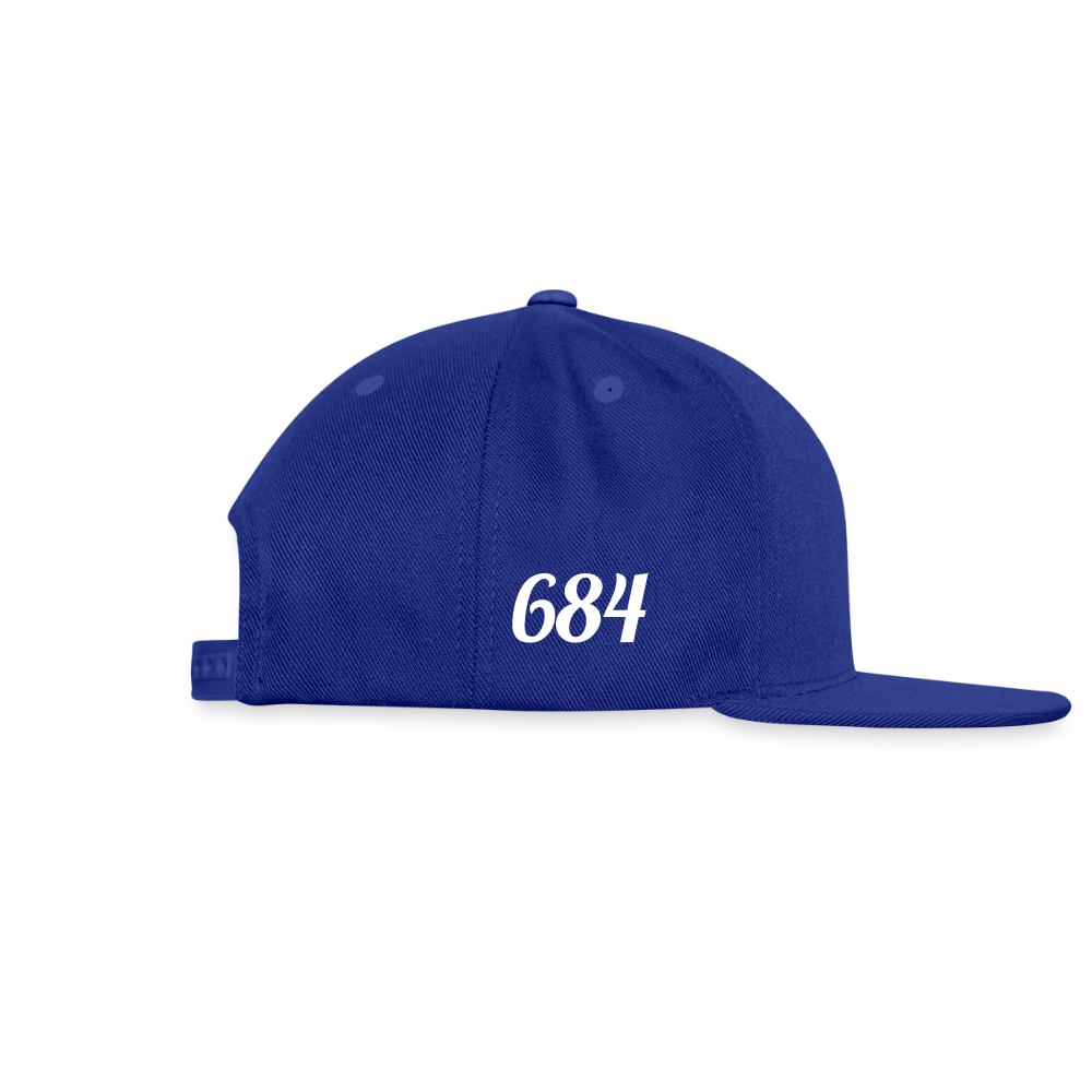Snapback Baseball Cap - royal blue