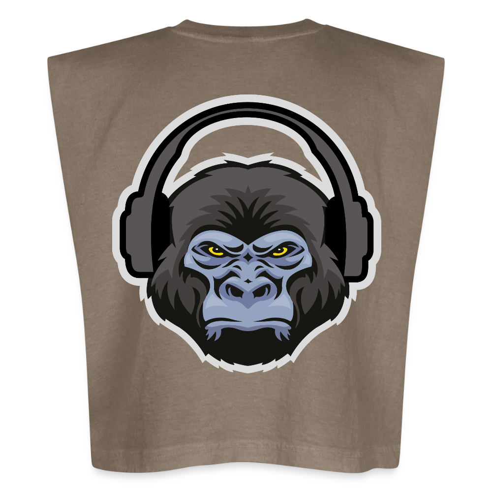 Muscle T - faded brown