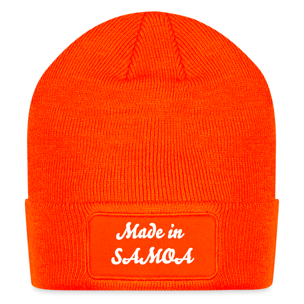Patch Beanie - neon orange