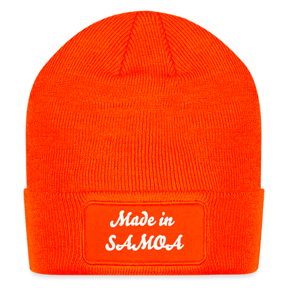Patch Beanie - neon orange