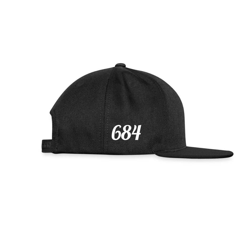 Snapback Baseball Cap - black