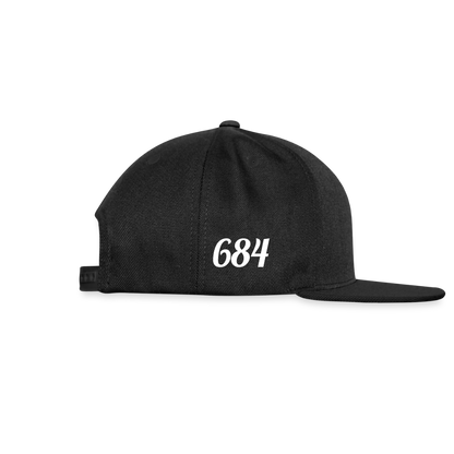 Snapback Baseball Cap - black