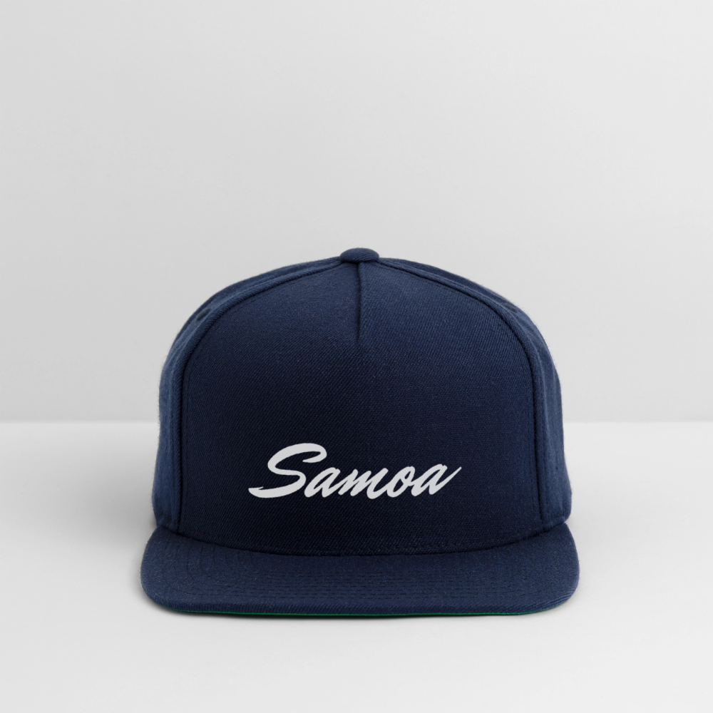 Snapback Baseball Cap - navy
