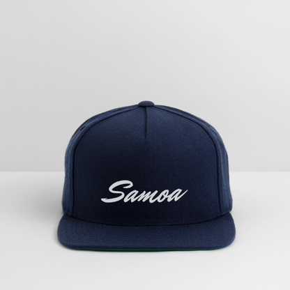 Snapback Baseball Cap - navy