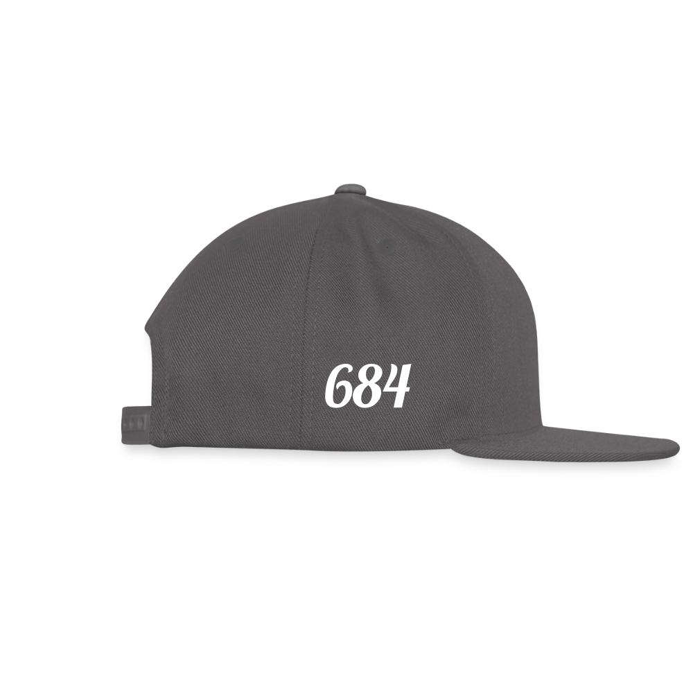 Snapback Baseball Cap - dark grey