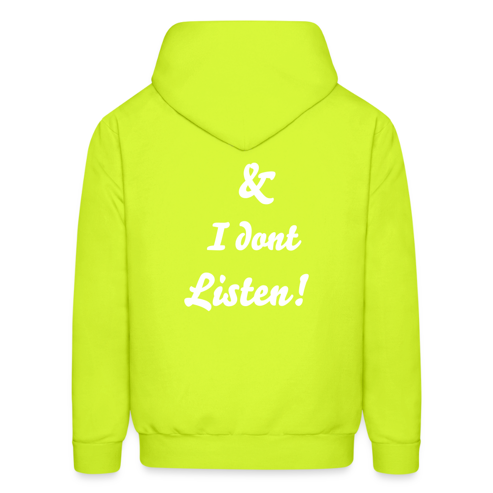 Men's Hoodie - safety green