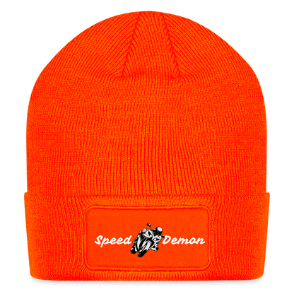 Speed Demon Beanie - neon orange