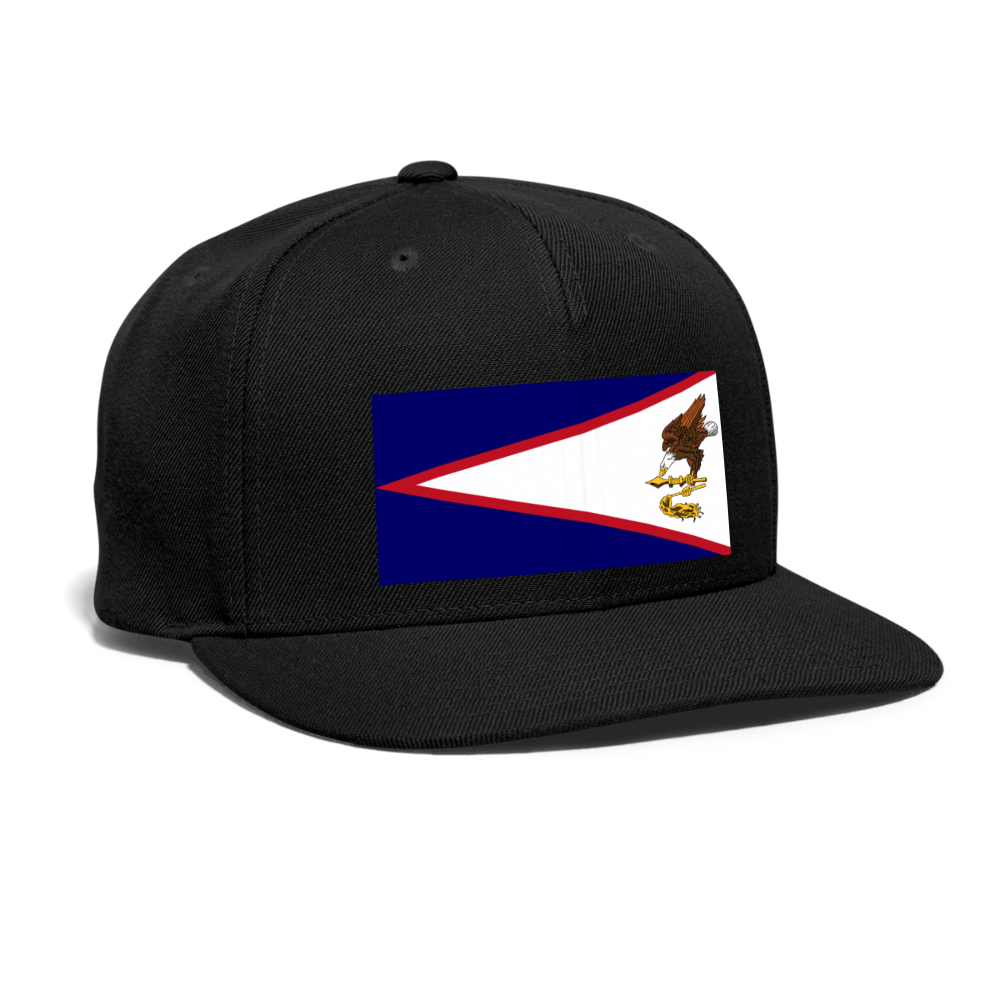 Snapback Baseball Cap - black