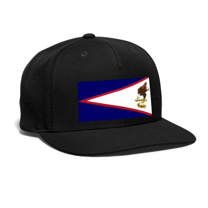 Snapback Baseball Cap - black